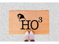 The Doormat District doormat Ho Cubed Santa Hat