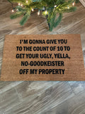 The Doormat District doormat with humorous quote from Home Alone 
