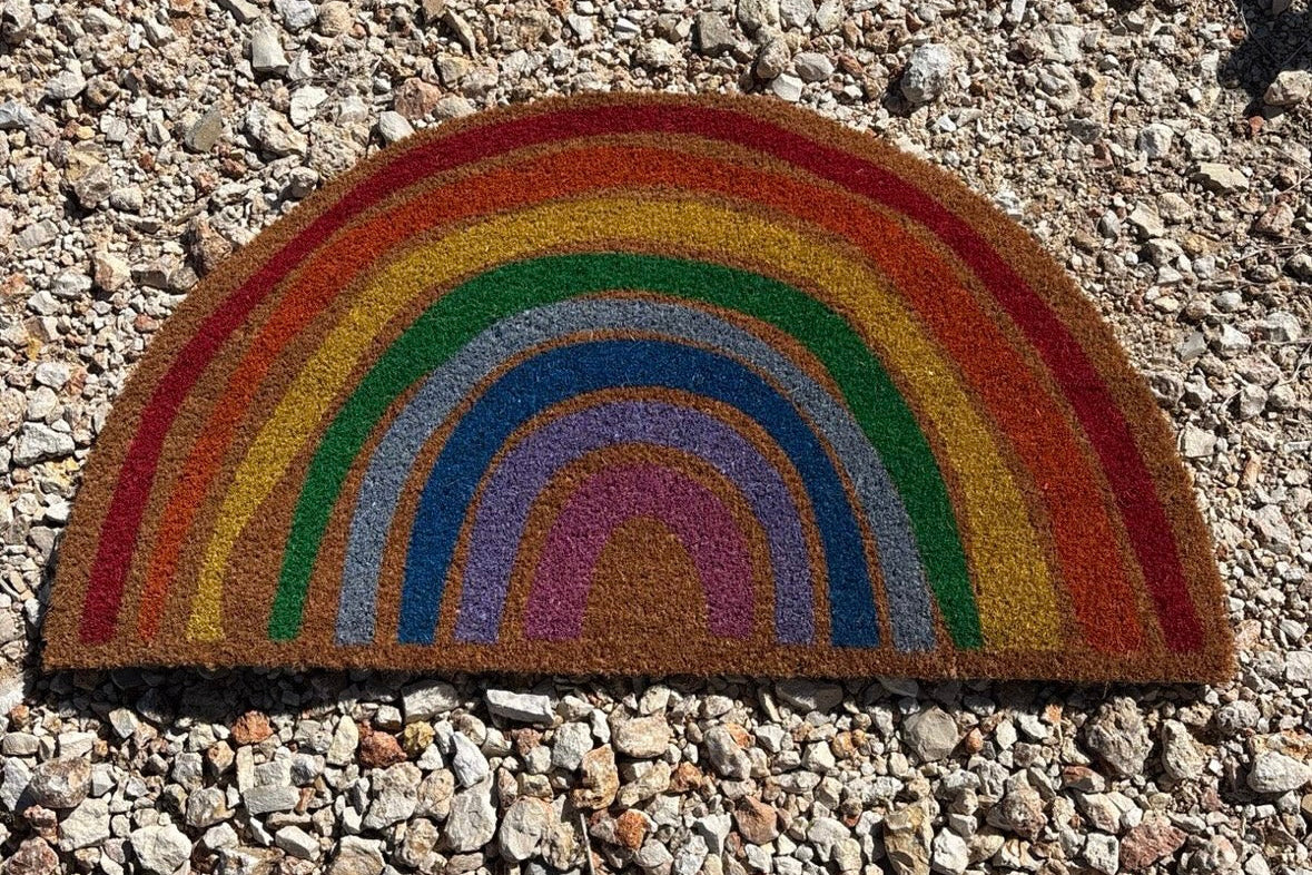 The Doormat District doormat Rainbow colored 