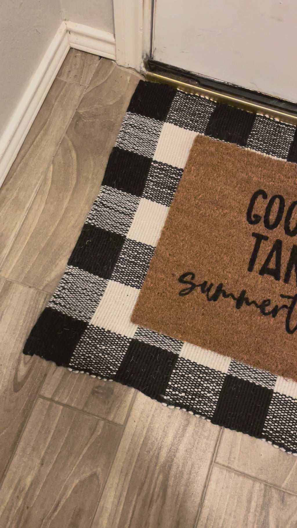 Good Times Tan Lines Summertime Vibes Doormat 