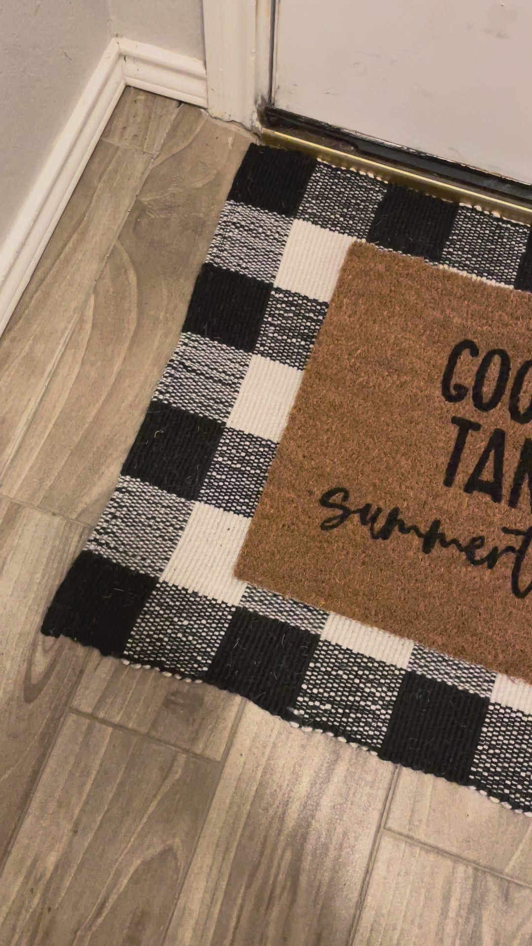 Good Times Tan Lines Summertime Vibes Doormat 