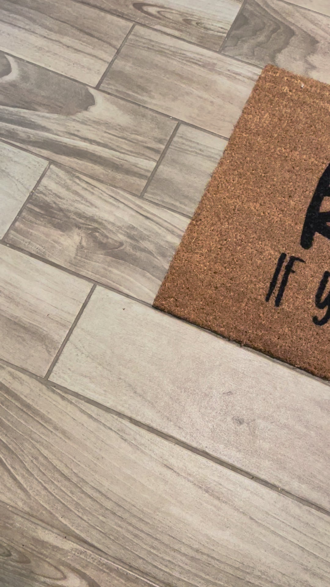 Knock If You Like Chaos Doormat 